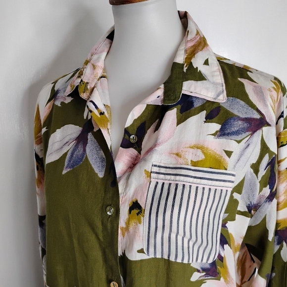 stars above Tops - STARS ABOVE FLORAL BLOUSE